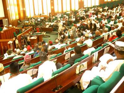 PIC 12. THE HOUSE OF REPRESENTATIVES IN A SPECIAL SITTING ON FUEL SUBSIDY IN ABUJA ON SUNDAY (8/1/12).