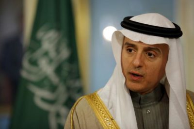 Saudi Foreign Minister Adel al-Jubeir  at the State Department in Washington, February 8, 2016.  REUTERS/Carlos Barria